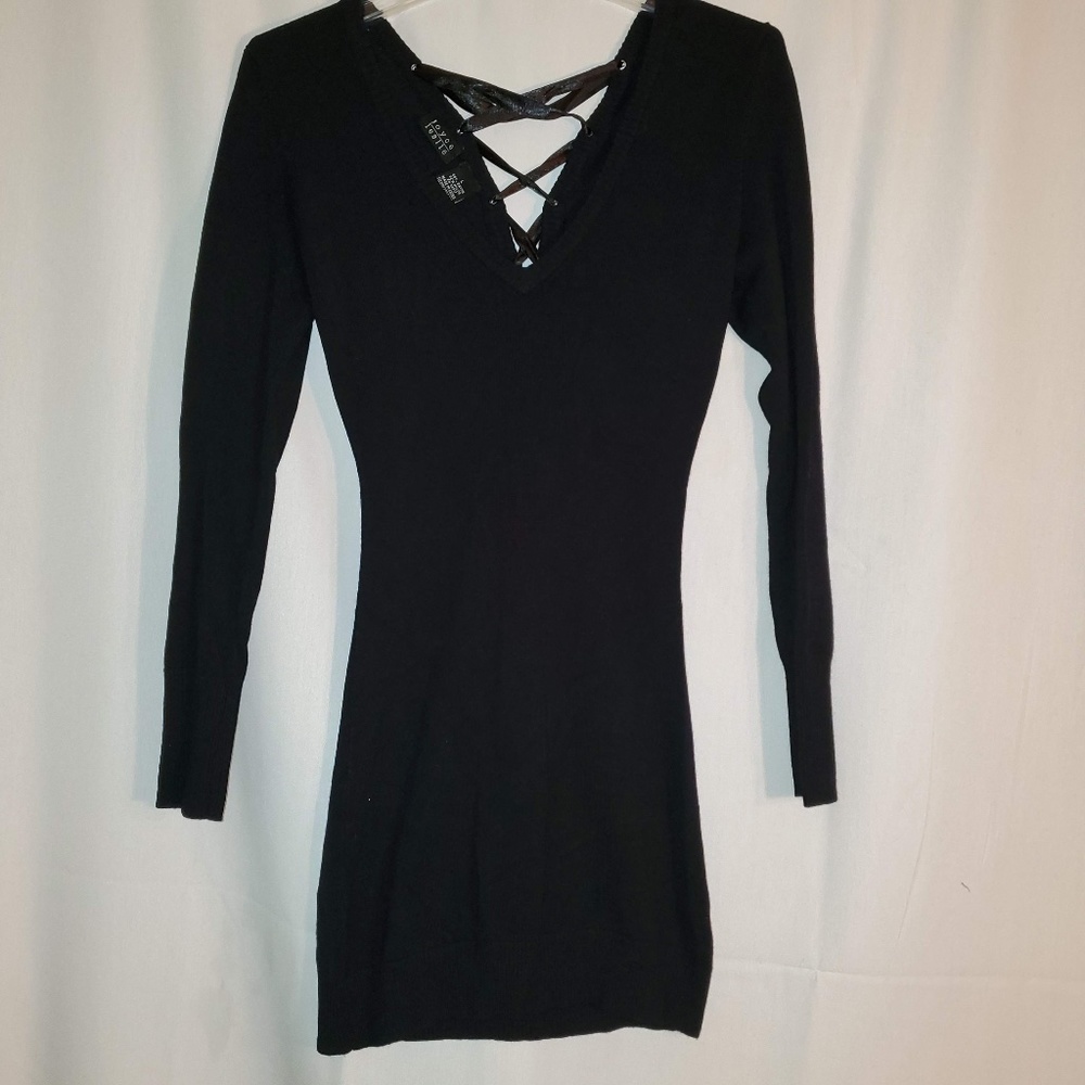 3for$25 Joyce Leslie black tie mini dress  shirt